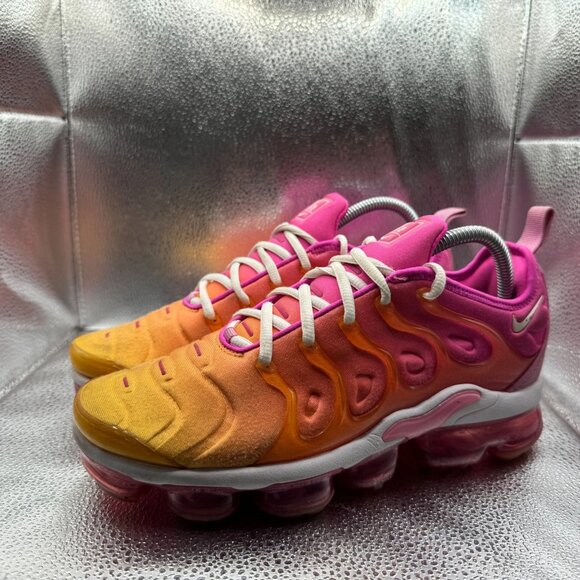 Size 8.5 Nike Air Vapormax Plus Summer Sunset Pink Womens Sneakers CI9900-600 - Picture 8 of 12